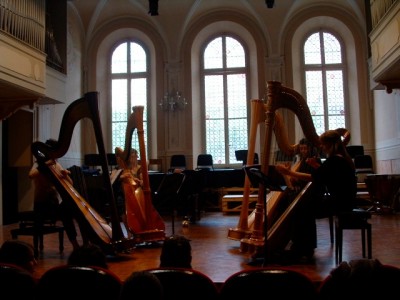 Emanuela Degli Esposti has been helding an harp ensemble course at Conservatorio &quot;Arrigo Boito&quot; since 2005.