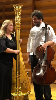 Emanuela Degli Esposti with Roberto Trainini (cello)