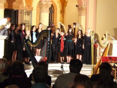 Harp orchestra &quot;Leonardo Primavera&quot;, conducted by Emanuela Degli Esposti